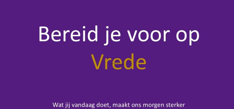 Bereid je voor op Vrede BereidJeVoorOpVrede
